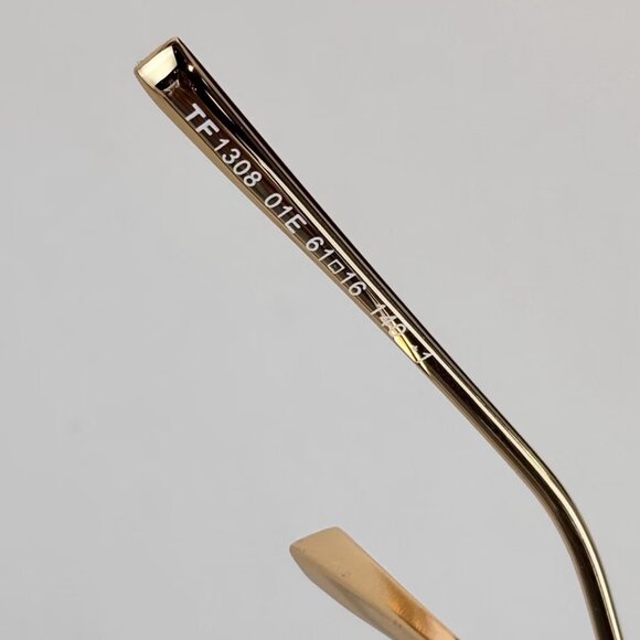 Tom Ford Gold and Black Aviator Sunglasses
